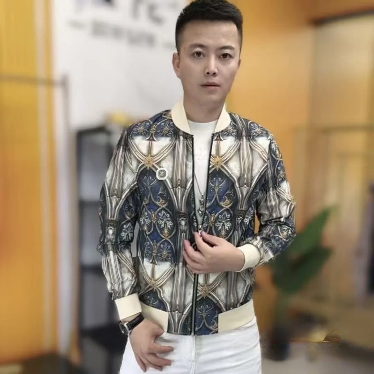 Digital Print Men's Jaet Faion Slim Fit Elastic Personali Outerwear Top High Quali European Sle Autumn New Arrival
Digital Print Men's Jaet Faion Slim Fit Elastic Personali Outerwear Top High Quali European Sle Autumn New Arrival