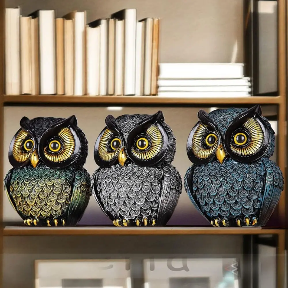 Decorative Resin Owl Statue Vintage Handcrafted Owl Sculpture Adorable Animal Figurine Bookshelf
Decorative Resin Owl Statue Vintage Handcrafted Owl Sculpture Adorable Animal Figurine Bookshelf