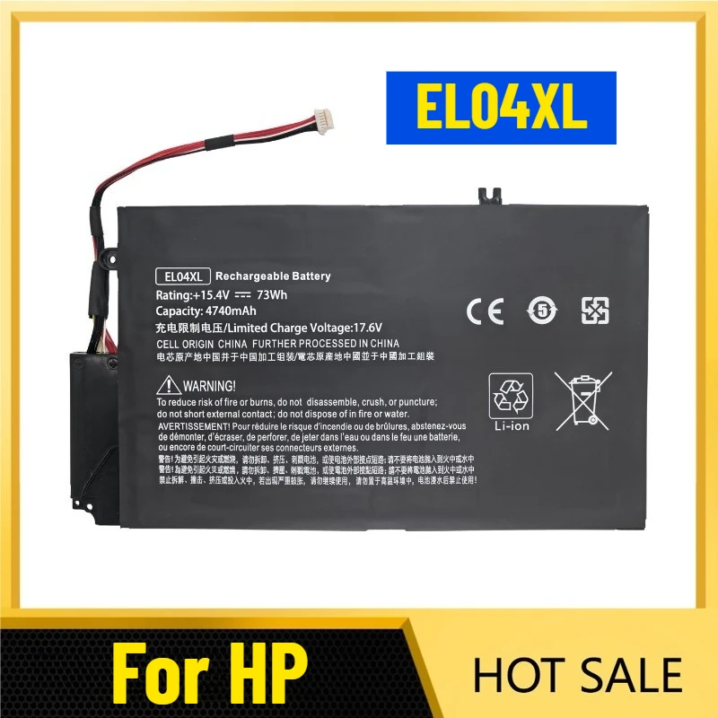 Laptop Battery for HP EL04XL TPN-C102 Envy 4-1008tx 1218tu
Laptop Battery for HP EL04XL TPN-C102 Envy 4-1008tx 1218tu