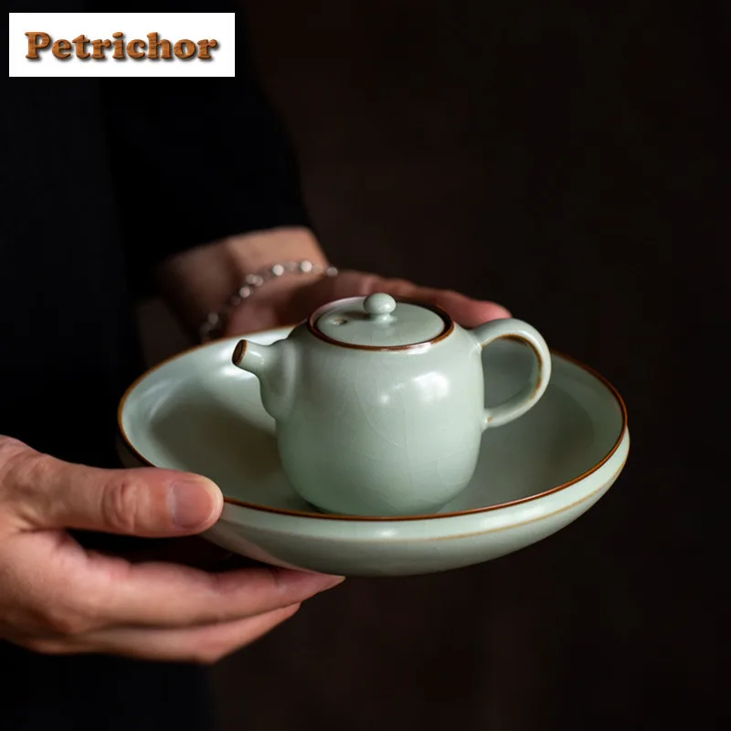 110ml Azure Ru Kiln Teapot Ancient Tea Infuser Pot Household Tea Brewing Kettle With Filter Green Tea Tableware Pot Bearin Craft
110ml Azure Ru Kiln Teapot Ancient Tea Infuser Pot Household Tea Brewing Kettle With Filter Green Tea Tableware Pot Bearin Craft