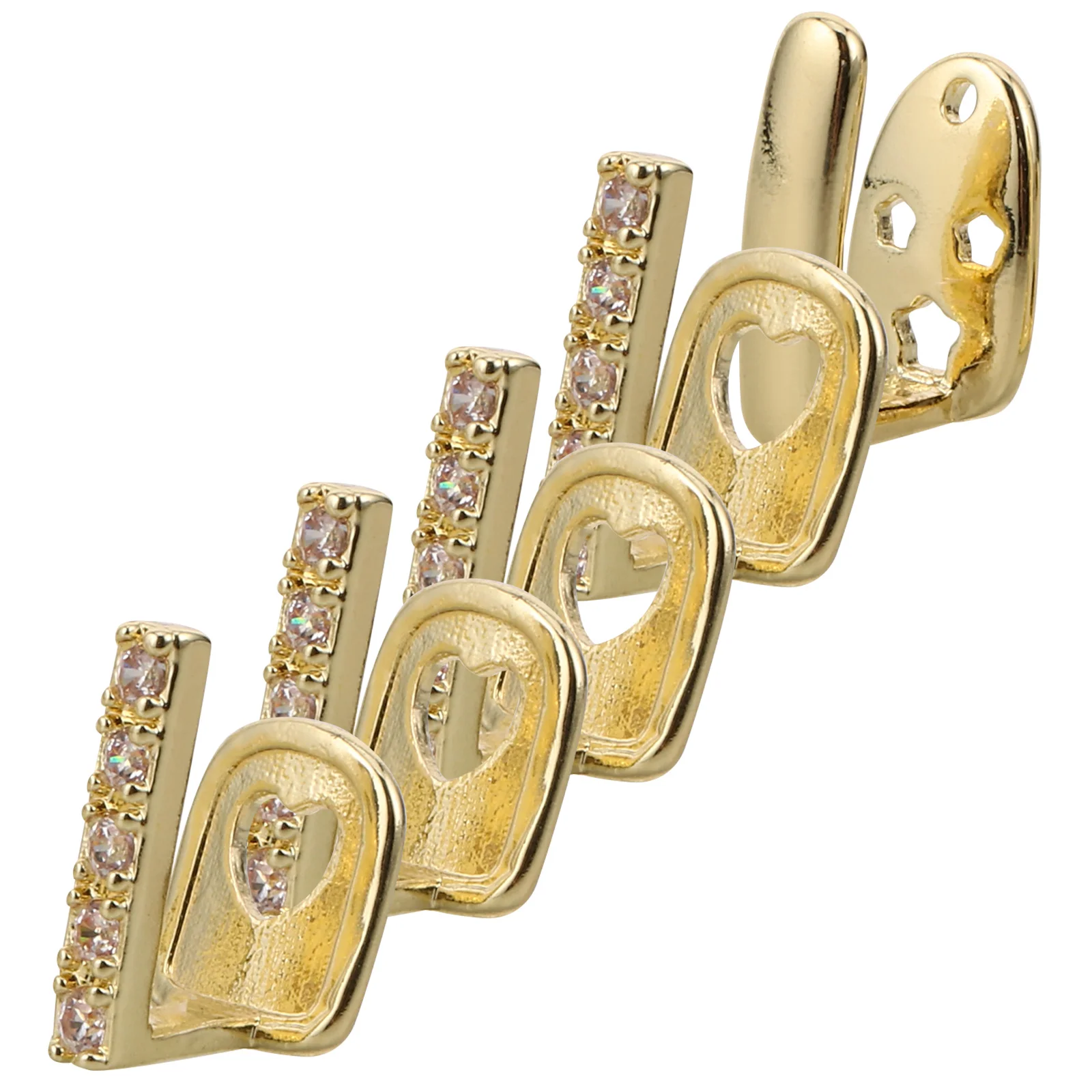 5pcs Teeth Accessories Set Golden Metal Jewelry Women Hiphop Style Lightweight Easy Maintenance Rap Performance Grills Mouth
5pcs Teeth Accessories Set Golden Metal Jewelry Women Hiphop Style Lightweight Easy Maintenance Rap Performance Grills Mouth