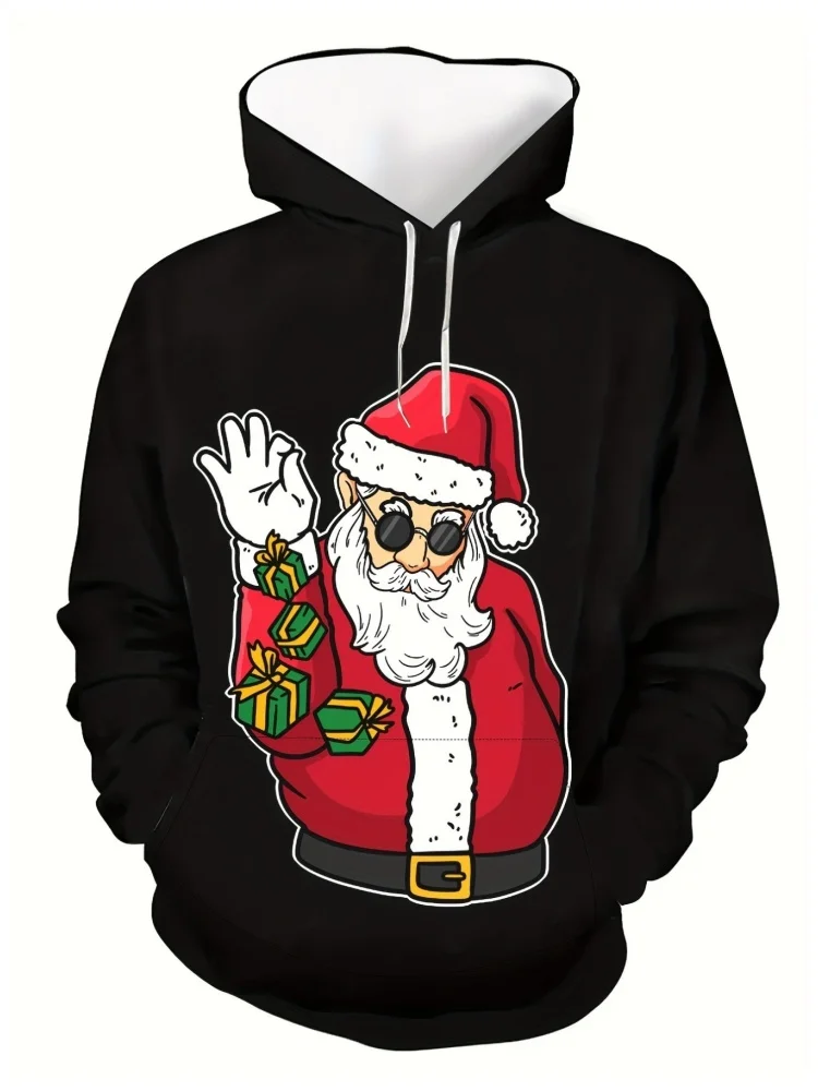 Autumn Men's Hooded 3D Printed Christmas Theme Graphic Sweatshirts Drawstring Long Sleeve Street Fashion Party Men Clothing Tops
Autumn Men's Hooded 3D Printed Christmas Theme Graphic Sweatshirts Drawstring Long Sleeve Street Fashion Party Men Clothing Tops
