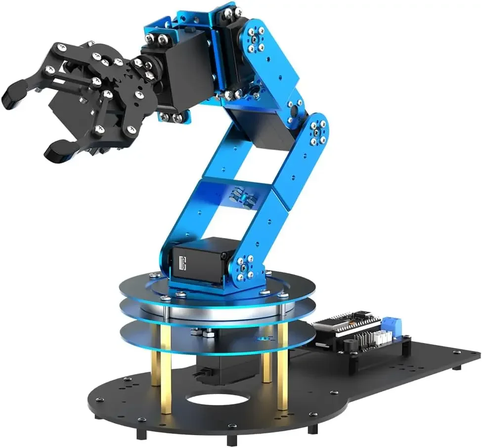 Robotic Arm Kit 6DOF Programming Robot Arm with 6 Servos, Handle, Mechanical Claw, etc, PC Software APP Control with Tutorial fo
Robotic Arm Kit 6DOF Programming Robot Arm with 6 Servos, Handle, Mechanical Claw, etc, PC Software APP Control with Tutorial fo