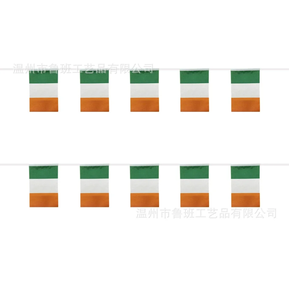 SKY FLAG Ireland bunting flags 14x21cm 20pcs/lot Ireland String flags Pennant Banner Festival Party Holiday for decoration
SKY FLAG Ireland bunting flags 14x21cm 20pcs/lot Ireland String flags Pennant Banner Festival Party Holiday for decoration