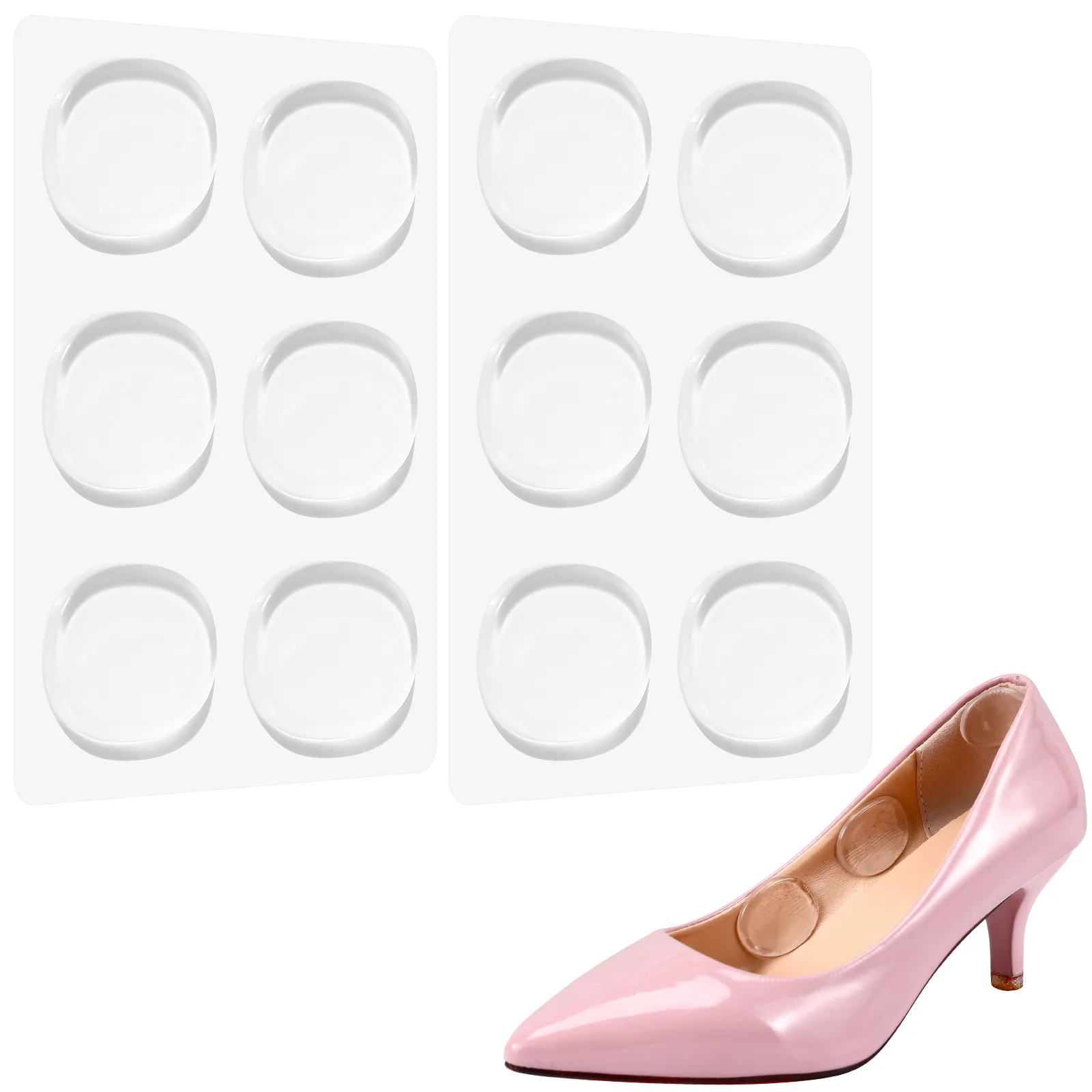 6pcs 6 Pairs Ultra-Thin Invisible Silicone Heel Stickers Anti-Slip Sweat-Absorbing Feet Protectors For Women Shoe Insoles
6pcs 6 Pairs Ultra-Thin Invisible Silicone Heel Stickers Anti-Slip Sweat-Absorbing Feet Protectors For Women Shoe Insoles