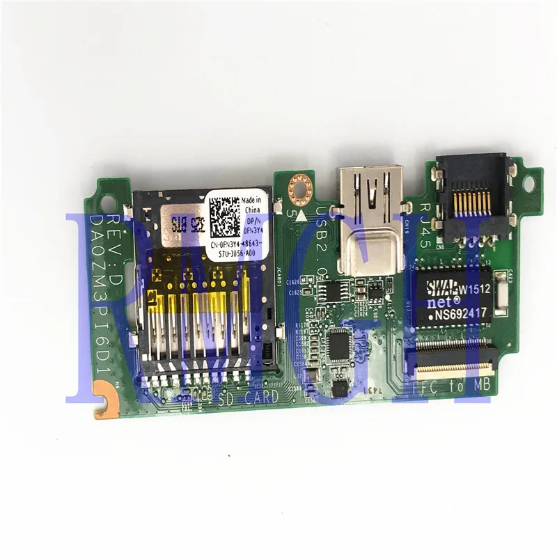 Genuine Original DA0ZM3PI6D1 FOR Dell Inspiron 11 3137 SD USB Board 0FN3Y4 FN3Y4 Tested 100% Good Free Shipping
Genuine Original DA0ZM3PI6D1 FOR Dell Inspiron 11 3137 SD USB Board 0FN3Y4 FN3Y4 Tested 100% Good Free Shipping