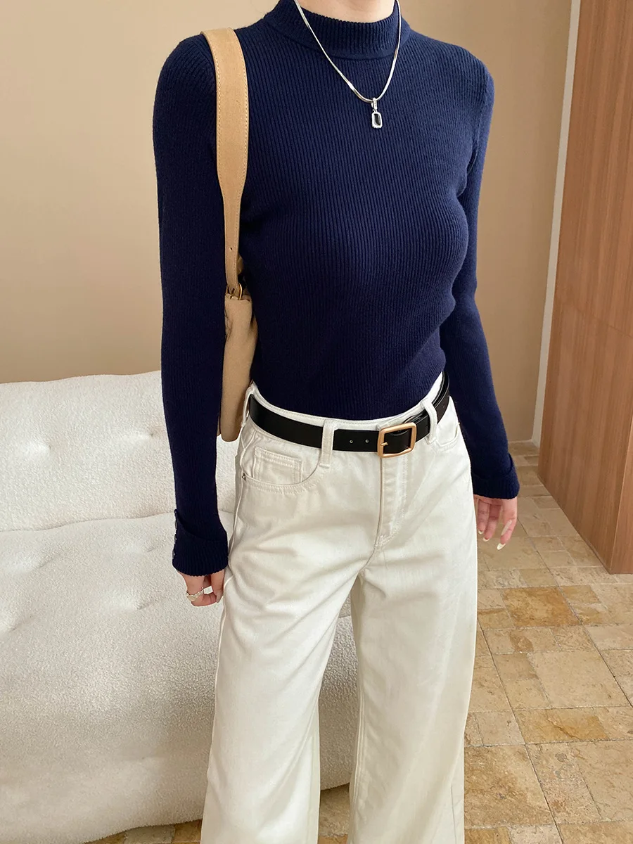 Женская повседневная однотонная трикотажная базовая рубашка с откидными рукавами на пуговицах и утягивающая рубашка с высоким воротником
Женская повседневная однотонная трикотажная базовая рубашка с откидными рукавами на пуговицах и утягивающая рубашка с высоким воротником