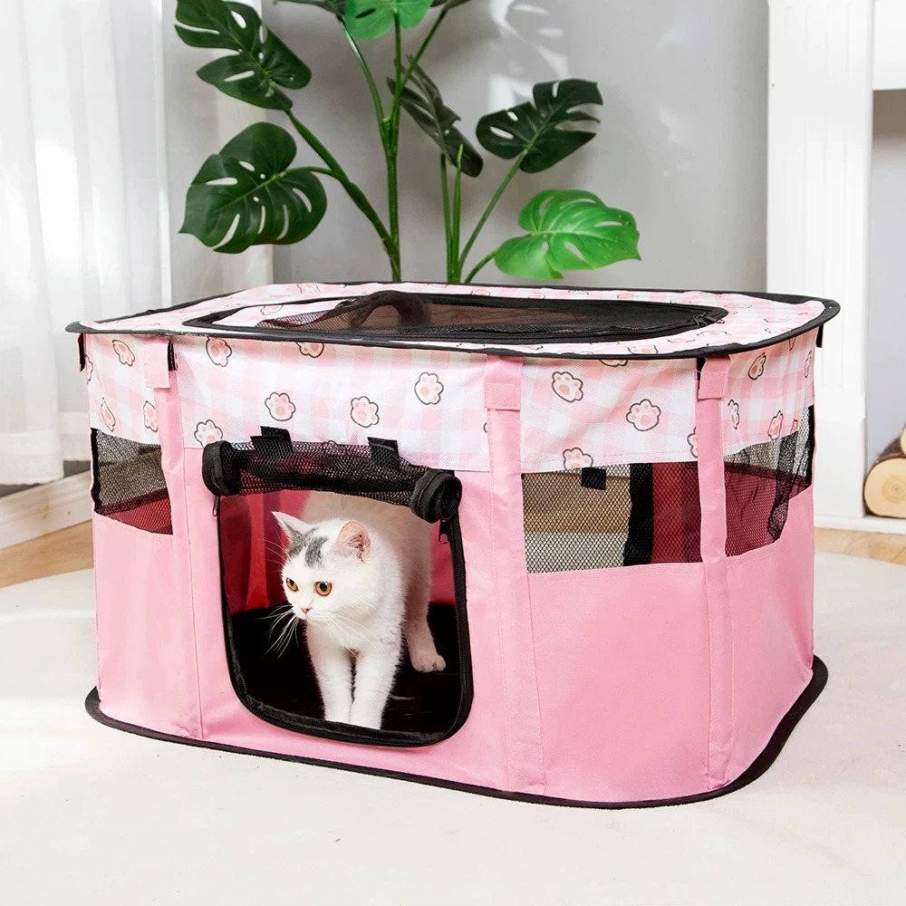 Cat Delivery Room with Foldable Design Provides a Safe Space for Mama Cats and Their Kittens Multifunctional Pet Tent
Cat Delivery Room with Foldable Design Provides a Safe Space for Mama Cats and Their Kittens Multifunctional Pet Tent