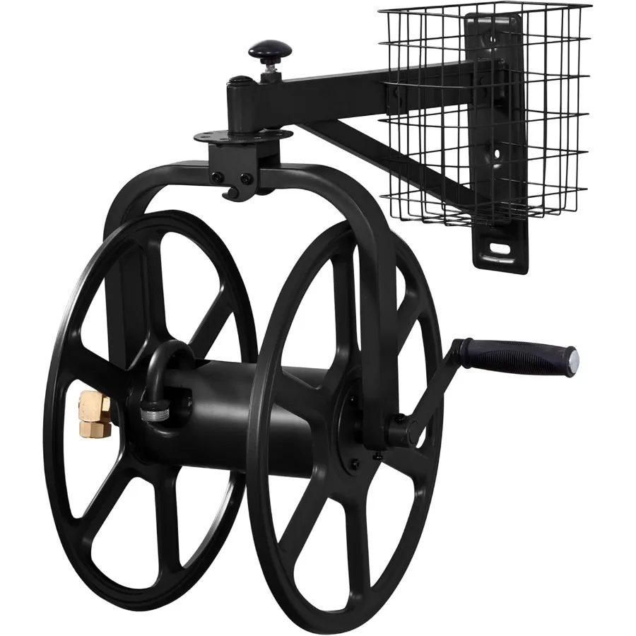 712B Многонаправленная катушка для садового шланга Navigator с одним рычагом для наружного использования, вмещает до 125 футов, 5 8-дюймовых шлангов, прочный черный
712B Многонаправленная катушка для садового шланга Navigator с одним рычагом для наружного использования, вмещает до 125 футов, 5 8-дюймовых шлангов, прочный черный