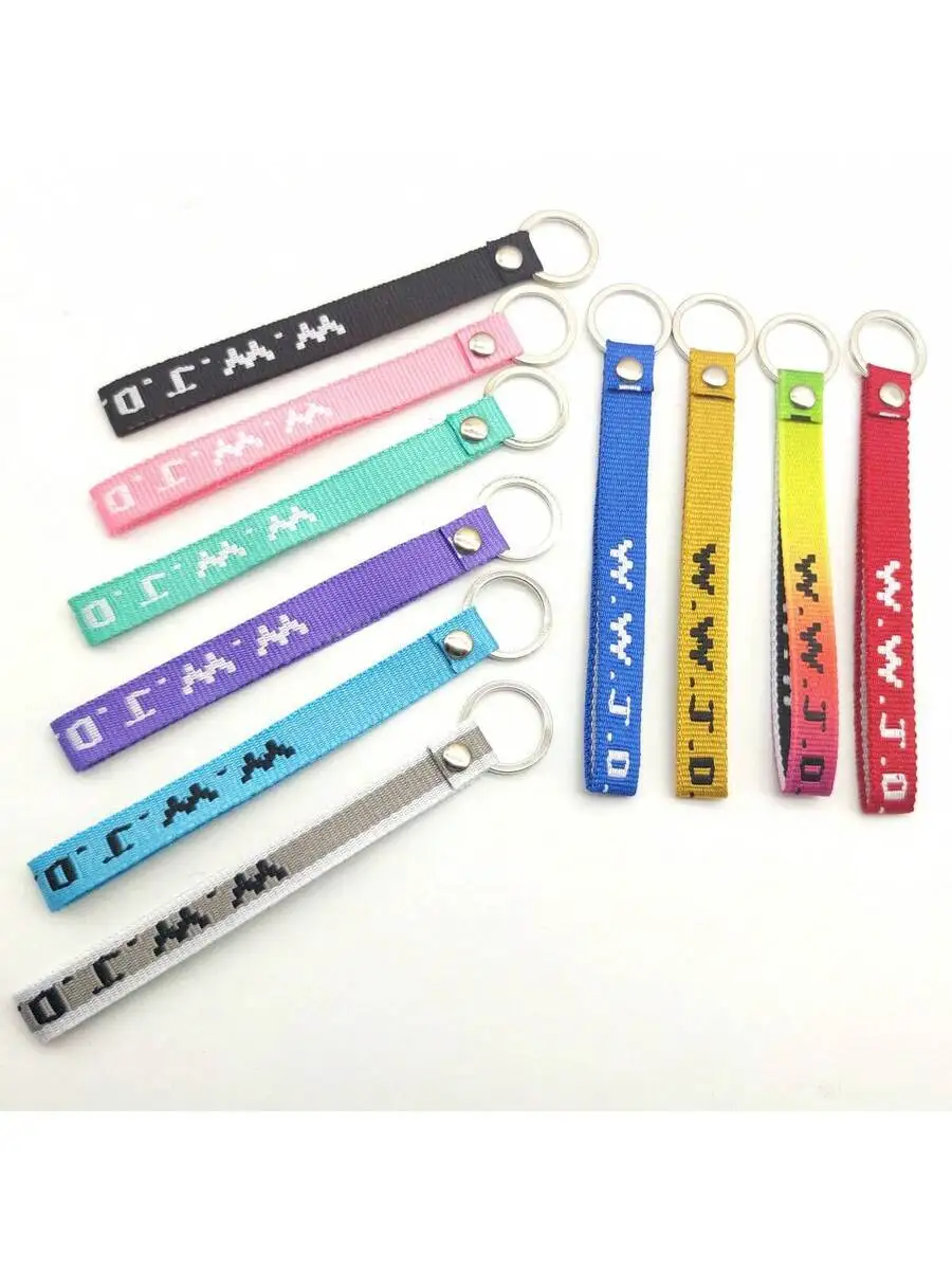 WWJD Letter Pattern Keychains For Adults, Fashionable Nylon Strap Key Rings In Multiple Colors
WWJD Letter Pattern Keychains For Adults, Fashionable Nylon Strap Key Rings In Multiple Colors
