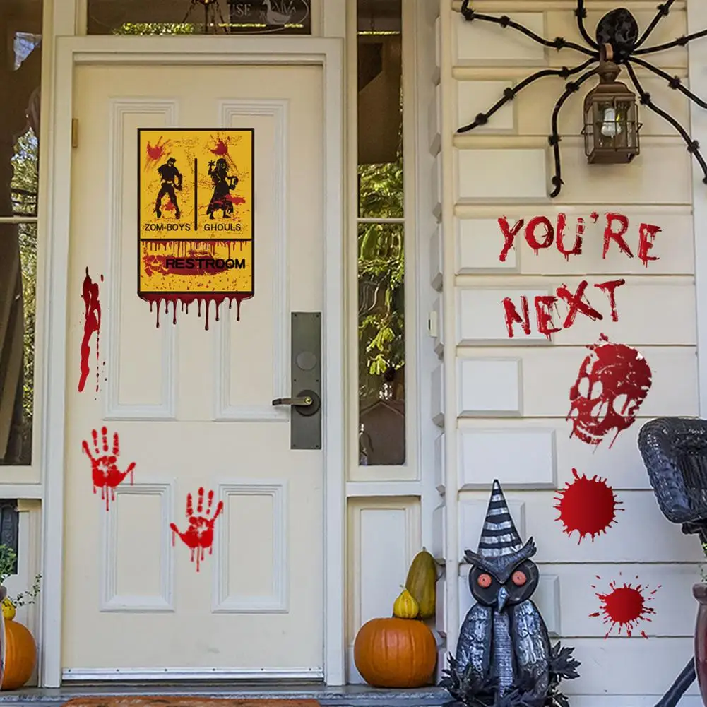 Halloween Scary Wall Sticker Red Handprint Footprint Cutter Skull Waterproof PVC Self-adhesive Living Room Bedroom Wall Art Deco
Halloween Scary Wall Sticker Red Handprint Footprint Cutter Skull Waterproof PVC Self-adhesive Living Room Bedroom Wall Art Deco