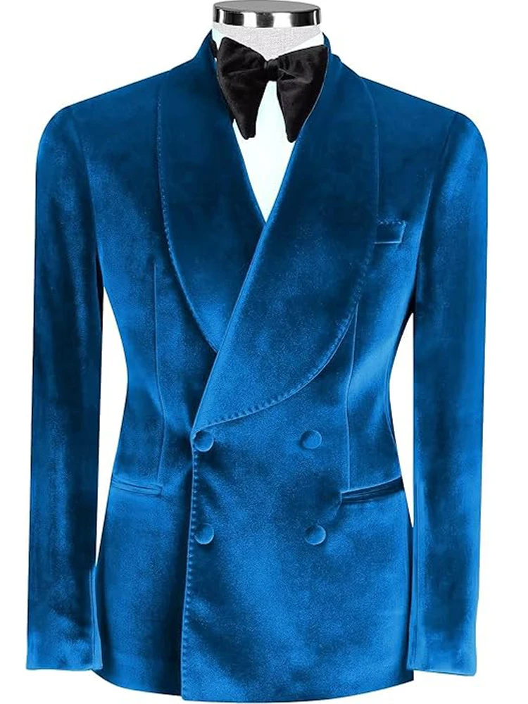 Men's Velvet Blazer Double Breasted Shawl Lapel Tuxedo Slim Fit Suit Jacket for Wedding Party Prom Formal Casual Sport Coat New
Men's Velvet Blazer Double Breasted Shawl Lapel Tuxedo Slim Fit Suit Jacket for Wedding Party Prom Formal Casual Sport Coat New