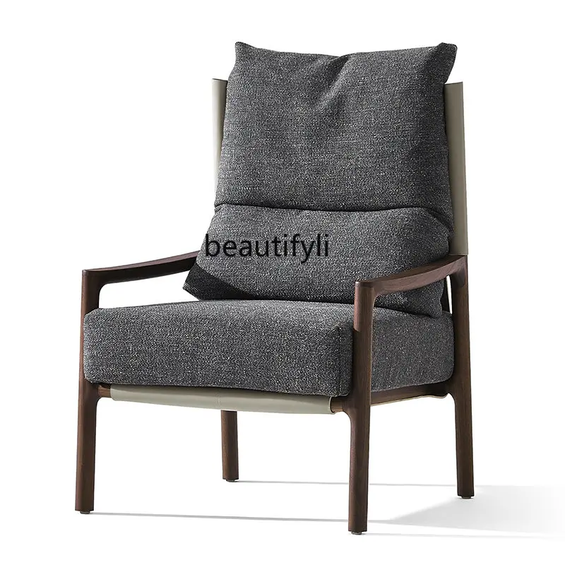 zq Black Walnut Solid Wood Single-Seat Sofa Chair Silent Wind Leisure Chair
zq Black Walnut Solid Wood Single-Seat Sofa Chair Silent Wind Leisure Chair