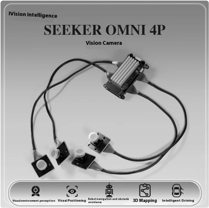 SEEKER OMNI-4P Четырехкамера Дрон Робот Панорамное Видение, Визуальное Позиционирование
SEEKER OMNI-4P Четырехкамера Дрон Робот Панорамное Видение, Визуальное Позиционирование