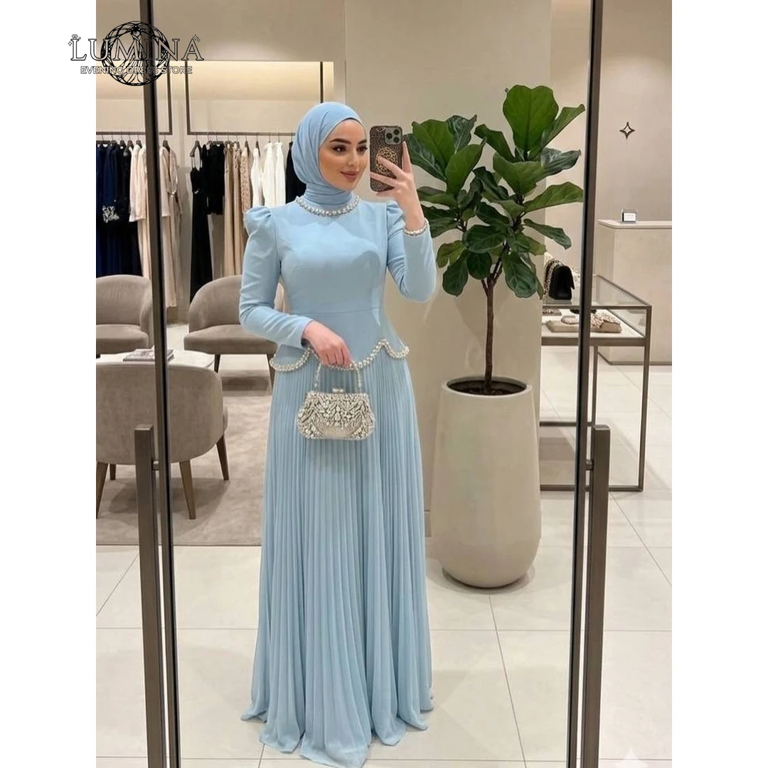 Lumina Crew Neck Luxurious Evening Dress 2026 Woman A Word Muslim Evening Dresses Luxury Prom Dress Custom Made Pearl Women's
Lumina Crew Neck Luxurious Evening Dress 2026 Woman A Word Muslim Evening Dresses Luxury Prom Dress Custom Made Pearl Women's