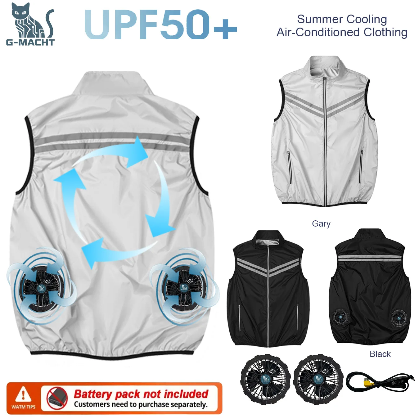 Summer Cooling Vest USB Rechargeable Hooded Air Conditioner Clothes Sleeveless Fan Cooling Workwear For Men Women Outdoor Sport
Summer Cooling Vest USB Rechargeable Hooded Air Conditioner Clothes Sleeveless Fan Cooling Workwear For Men Women Outdoor Sport