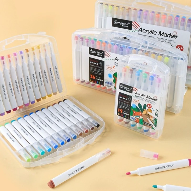 12/24/36/48 color large capacity acrylic marker pen creative writing painting art School Student Office Stationery
12/24/36/48 color large capacity acrylic marker pen creative writing painting art School Student Office Stationery