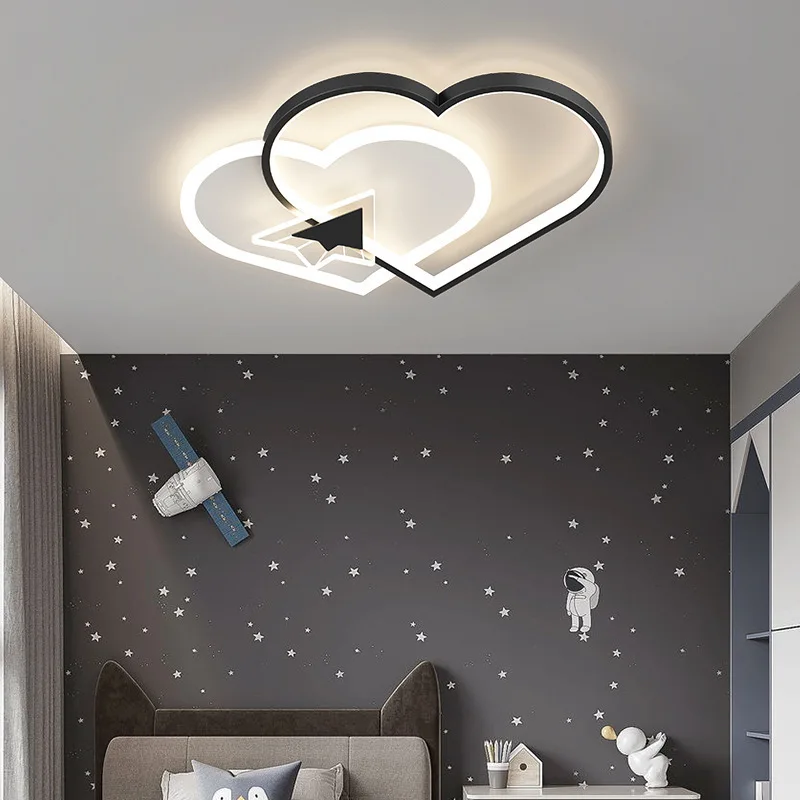 Nordic Led Children's Room Love Paper Airplane Designer for Room Light Modern Simple Bedroom Dimmable Art Ceiling Light Fixture
Nordic Led Children's Room Love Paper Airplane Designer for Room Light Modern Simple Bedroom Dimmable Art Ceiling Light Fixture