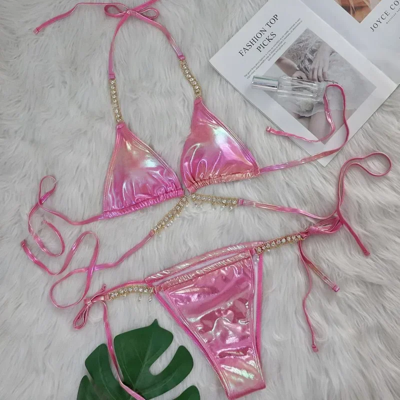 Sexy Bikinis 2024 Swimsuit With Rhinestones Women Swimwear Female Push Up Bikini Girls Beach Swim Wear Bathing Suits Pool Bather
Sexy Bikinis 2024 Swimsuit With Rhinestones Women Swimwear Female Push Up Bikini Girls Beach Swim Wear Bathing Suits Pool Bather