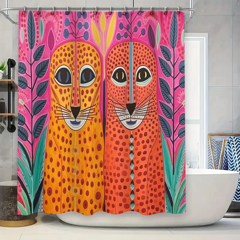 Animal Print Shower Curtain Unique Patterned Fabric Decor Bathrooms Bright Colors with Leaf & Berry Design Perfect for XT6@!
Animal Print Shower Curtain Unique Patterned Fabric Decor Bathrooms Bright Colors with Leaf & Berry Design Perfect for XT6@!