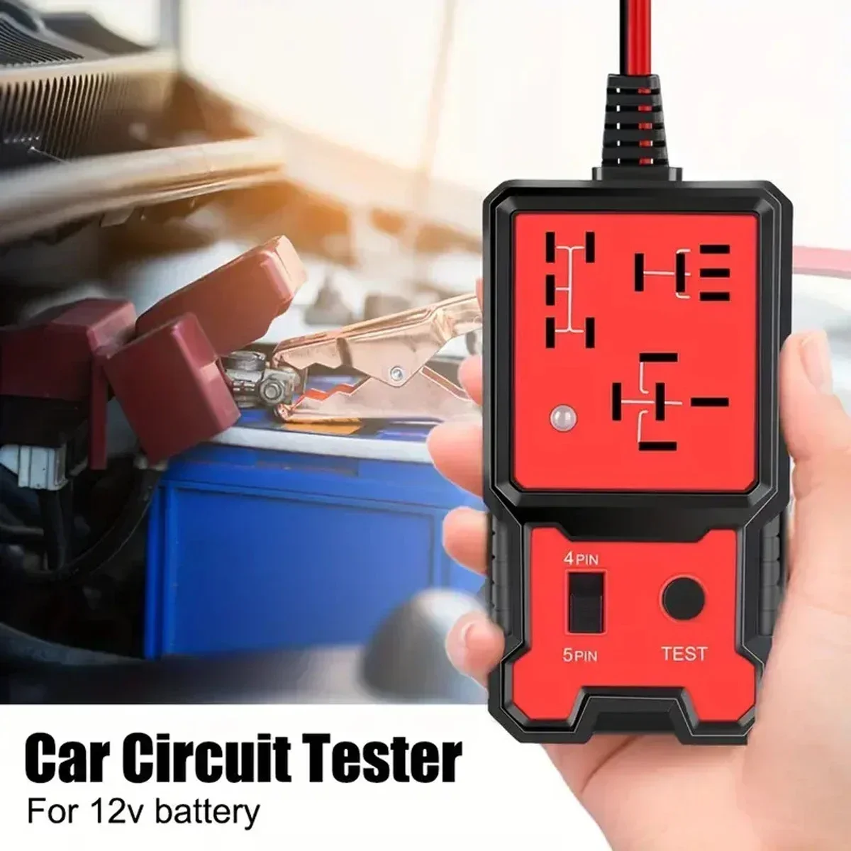 Universal 12V Automotive Relay Tester LED Diagnostic Tool for Car Battery, Fuse & Voltage Check | Quick Pin Detection
Universal 12V Automotive Relay Tester LED Diagnostic Tool for Car Battery, Fuse & Voltage Check | Quick Pin Detection