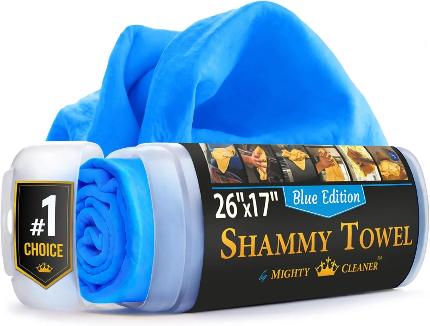 Super Absorbent Car Drying Shammy Cloth 26"x17" - Scratch-Free Chamois Towel, Reusable & Soft
Super Absorbent Car Drying Shammy Cloth 26"x17" - Scratch-Free Chamois Towel, Reusable & Soft