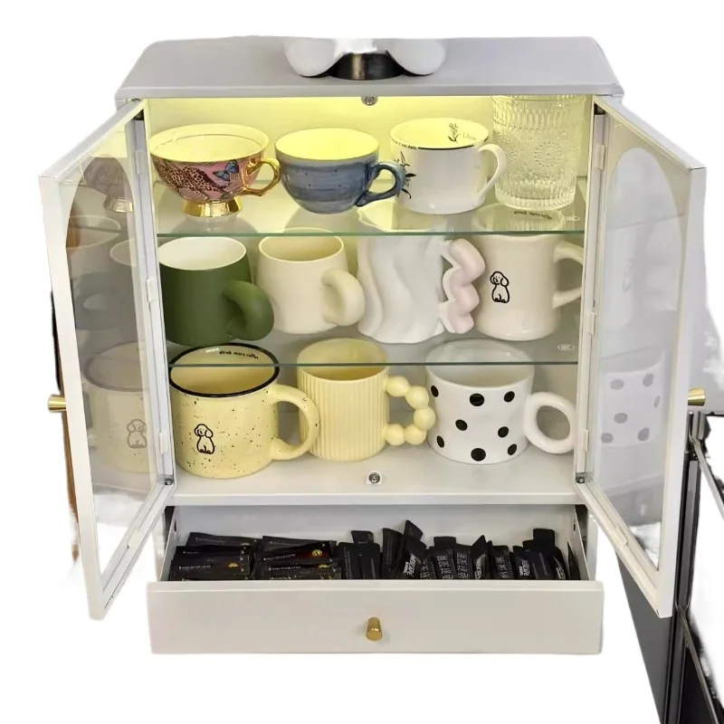 Large-capacity cup storage, side cabinet, cup holder, dustproof coffee display rack, light luxury tea cup storage rack
Large-capacity cup storage, side cabinet, cup holder, dustproof coffee display rack, light luxury tea cup storage rack