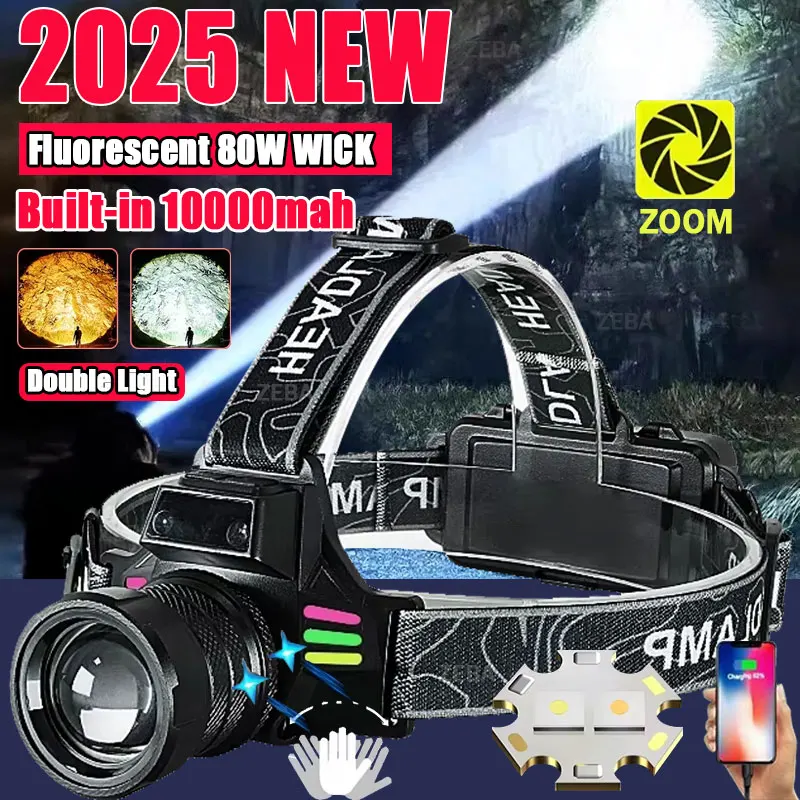 2025 Super Bright Headlamp Most Powerful Long Range Head Flashlight Motion Sensor Headlight With Yellow Light Fishing Head Torch
2025 Super Bright Headlamp Most Powerful Long Range Head Flashlight Motion Sensor Headlight With Yellow Light Fishing Head Torch