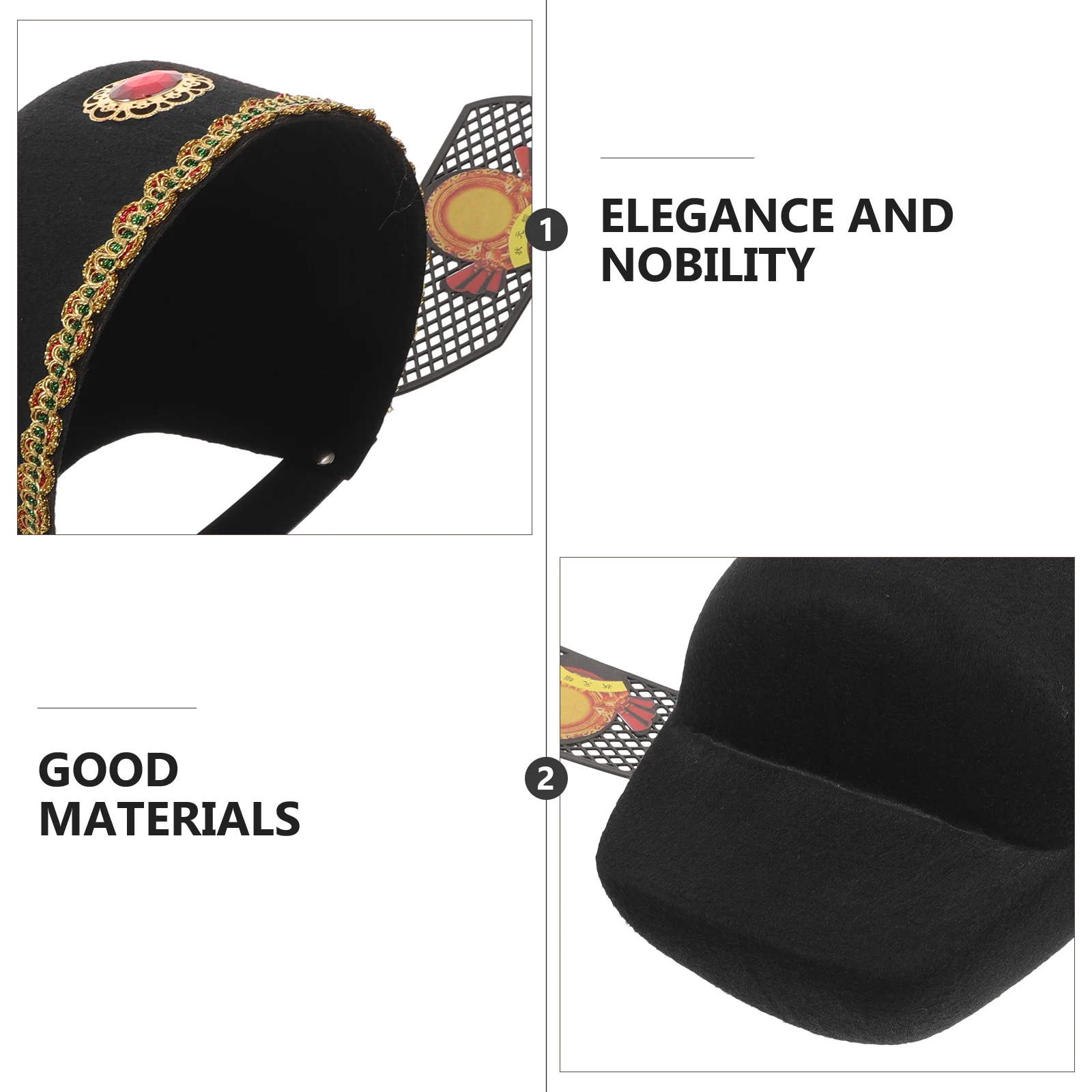 Ancient Chinese Emperor Cosplay Hat Random Color Traditional Style Hat Prop for Party Stage Performance Creative Costume
Ancient Chinese Emperor Cosplay Hat Random Color Traditional Style Hat Prop for Party Stage Performance Creative Costume