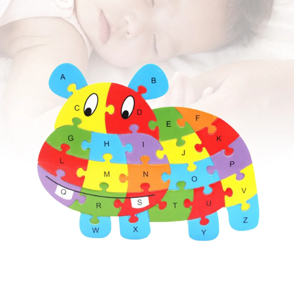 26 English Letters Hippo Wooden Brain Development Educational Jigsaw Game Colorful Creative Fun for Kids Eye Hand
26 English Letters Hippo Wooden Brain Development Educational Jigsaw Game Colorful Creative Fun for Kids Eye Hand