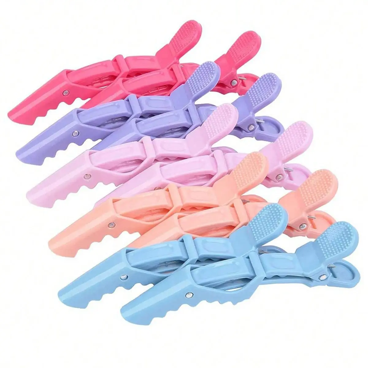 6Pcs Pink Alligator Hair Clips, Professional Salon Sectioning Clips, Non-Slip Hair Clamps for Hair Styling, Coloring and Section
6Pcs Pink Alligator Hair Clips, Professional Salon Sectioning Clips, Non-Slip Hair Clamps for Hair Styling, Coloring and Section