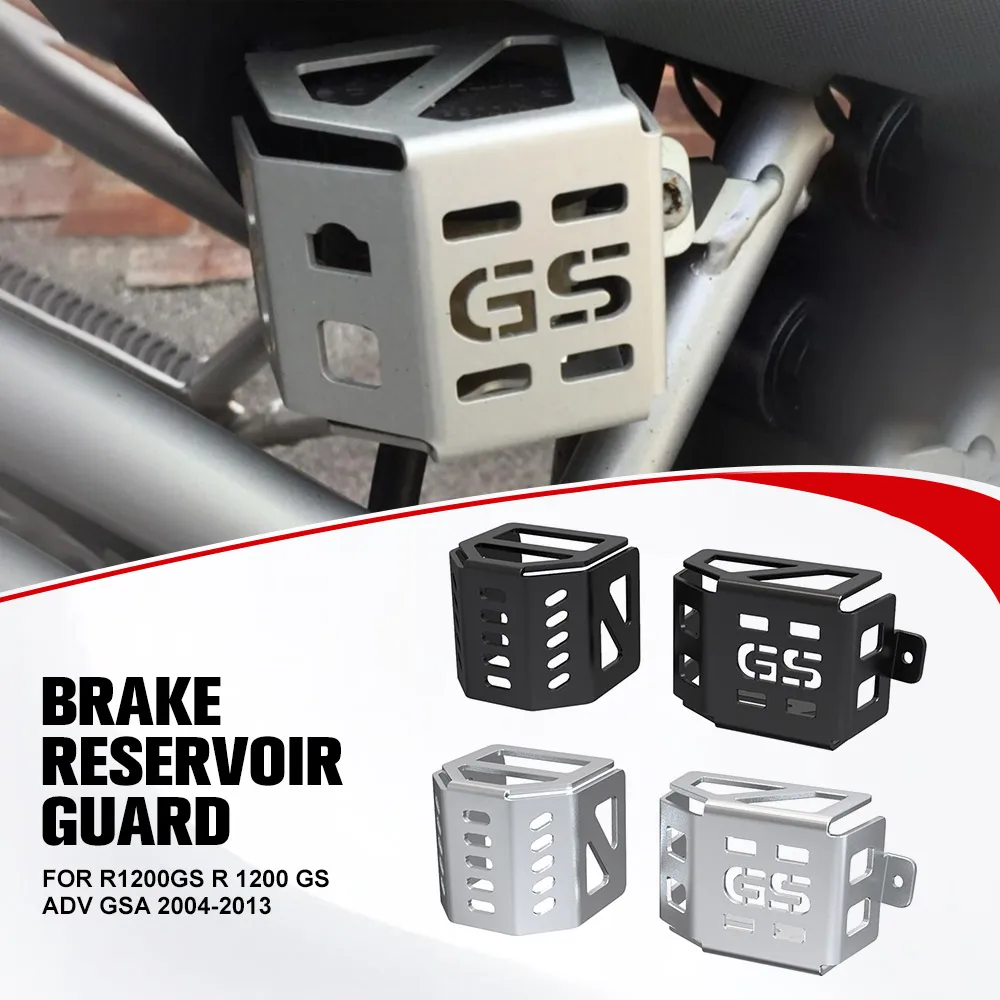 For BMW R1200GS R 1200 GS ADV GSA 2004-2013 Motorcycle Rear Brake Pump Fluid Tank Oil Cup Reservoir Guard Cover Accessories