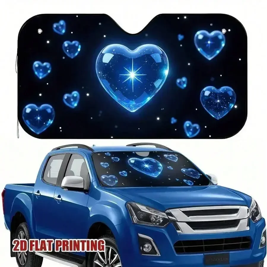 Foldable Car Windshield Sunshade UV Protection Heat Dissipation Blue Heart Starry Sky Design Polyester Universal Fit
Foldable Car Windshield Sunshade UV Protection Heat Dissipation Blue Heart Starry Sky Design Polyester Universal Fit