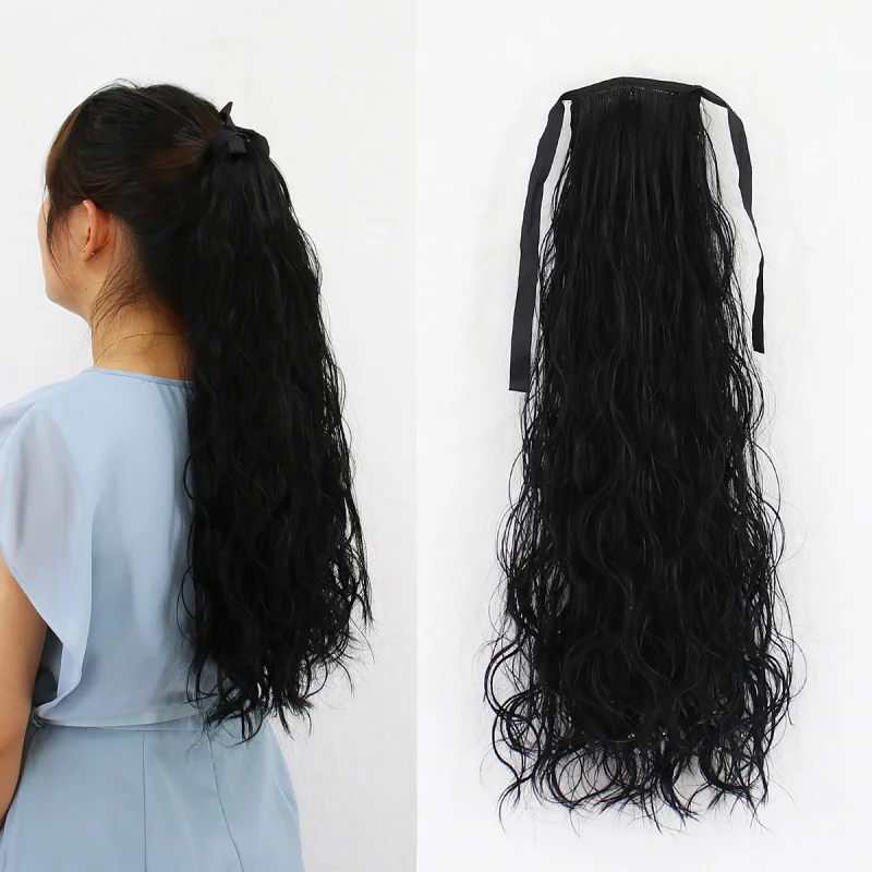 Популярный модный длинный вьющийся хвост-косичка на резинке в европейском и американском стиле для женщин
Популярный модный длинный вьющийся хвост-косичка на резинке в европейском и американском стиле для женщин