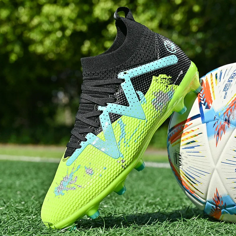 New Stylish Green Men Soccer Shoes Society Cleats Brand Football Field Boots Studs Non-slip Futsal Sports Football Shoes For Men
New Stylish Green Men Soccer Shoes Society Cleats Brand Football Field Boots Studs Non-slip Futsal Sports Football Shoes For Men