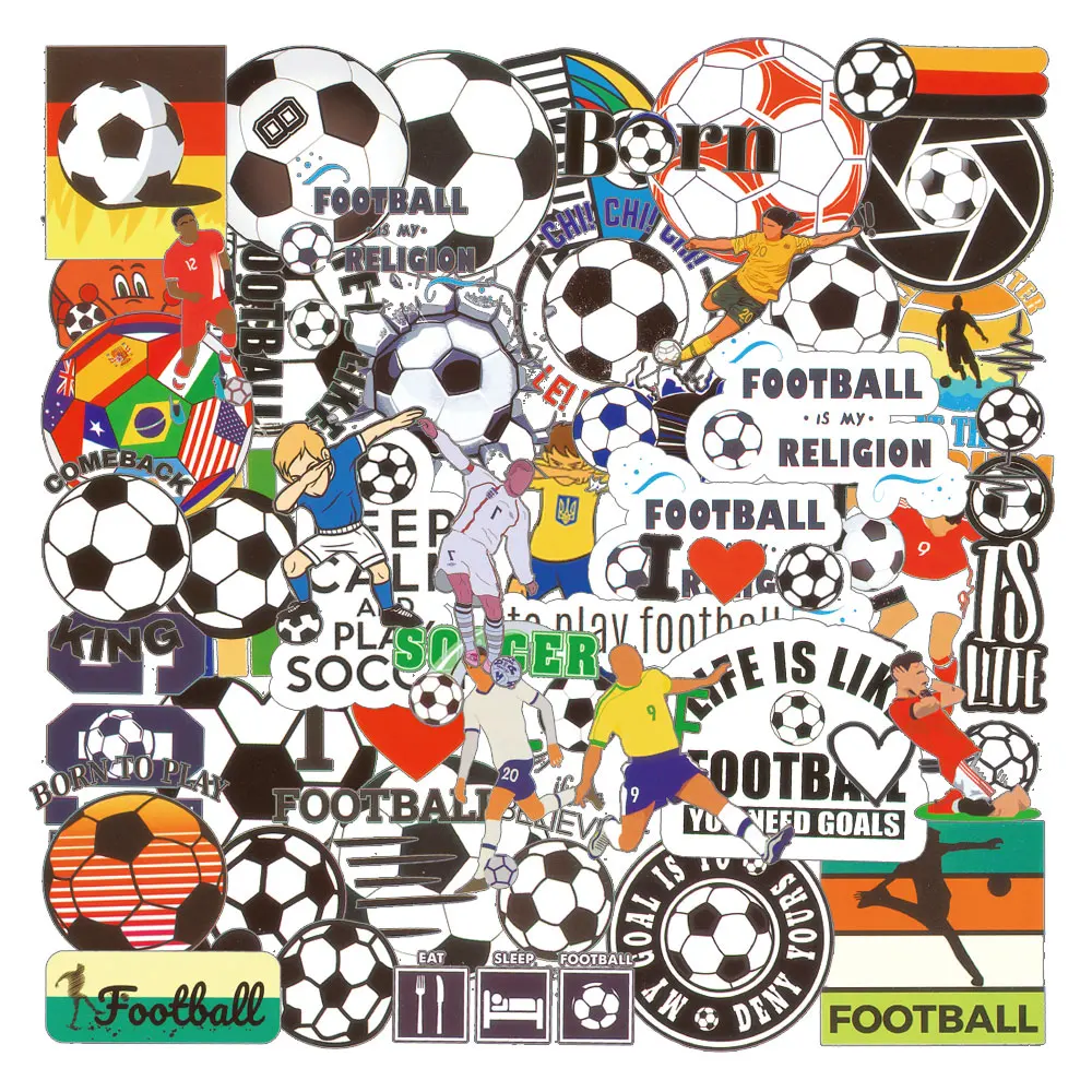 50pcs Soccer Sports Cartoon Graffiti Stickers, Aesthetics Stickers Water Bottle,Skateboard,Decal Party Supply Bicycle Sticker
50pcs Soccer Sports Cartoon Graffiti Stickers, Aesthetics Stickers Water Bottle,Skateboard,Decal Party Supply Bicycle Sticker