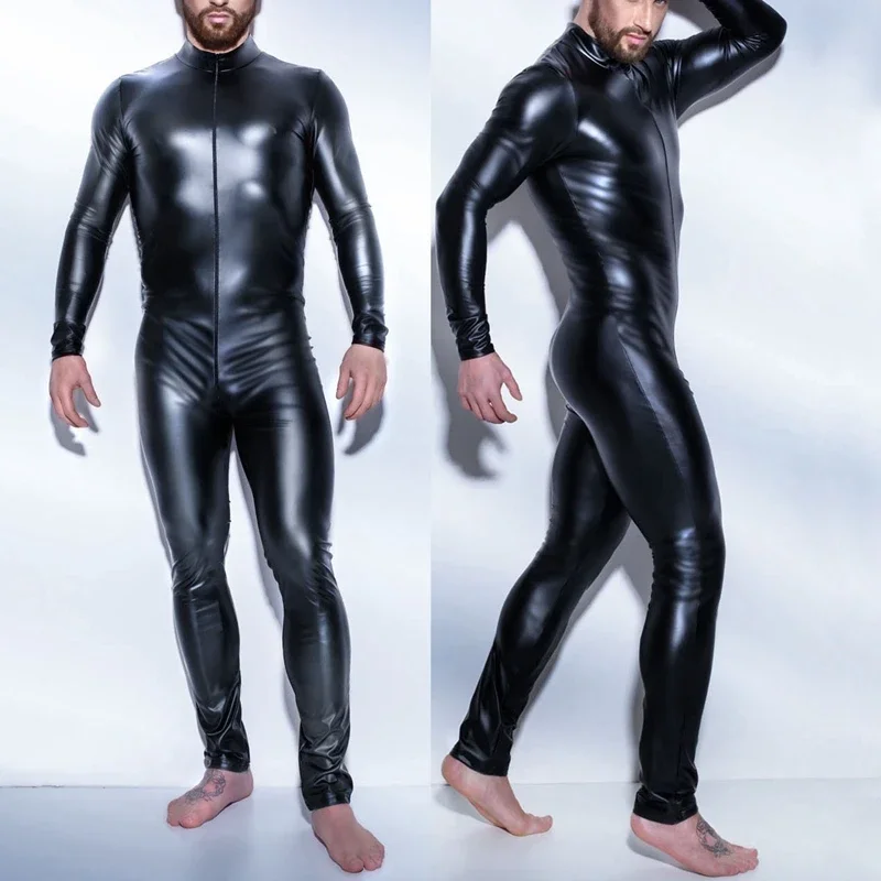 Lakleder Rits Open Kruis Latex Catsuit Jumpsuit Sexy Lingerie Voor Mannen Erotische Kostuums Catsuit Bodysuit Clubwear
Lakleder Rits Open Kruis Latex Catsuit Jumpsuit Sexy Lingerie Voor Mannen Erotische Kostuums Catsuit Bodysuit Clubwear