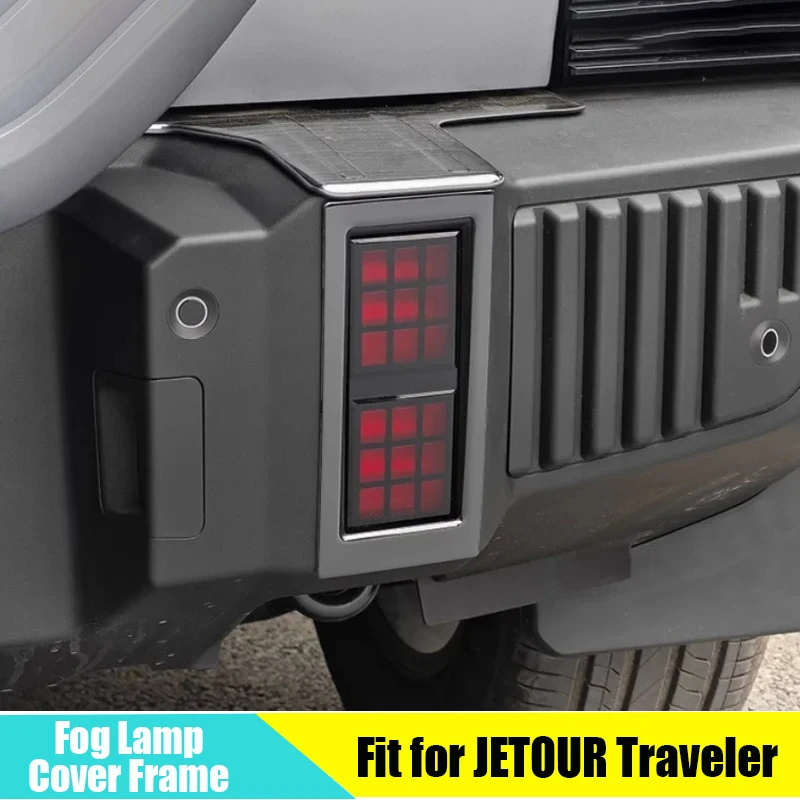 Stainless Steel Anti-scratch Black Titanium Sequin Front and Rear Fog Lamp Cover Frame Fit for Chery JETOUR Traveler T2 2023
Stainless Steel Anti-scratch Black Titanium Sequin Front and Rear Fog Lamp Cover Frame Fit for Chery JETOUR Traveler T2 2023