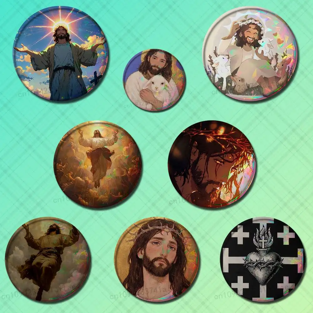 Bible Jesus Belief Badges Round Cosplay Pin Bag Decor Fans Collect Friends Gifts Brooch Souvenir
Bible Jesus Belief Badges Round Cosplay Pin Bag Decor Fans Collect Friends Gifts Brooch Souvenir