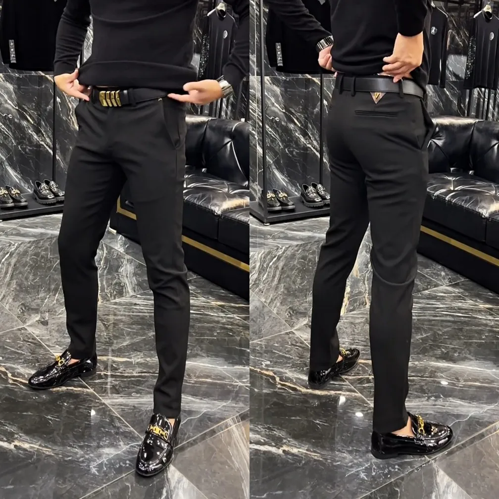 Мужские брюки Slim Fit: новинка, элегантный стиль, удобные повседневные брюки для молодых мужчин, осенняя коллекция
Мужские брюки Slim Fit: новинка, элегантный стиль, удобные повседневные брюки для молодых мужчин, осенняя коллекция