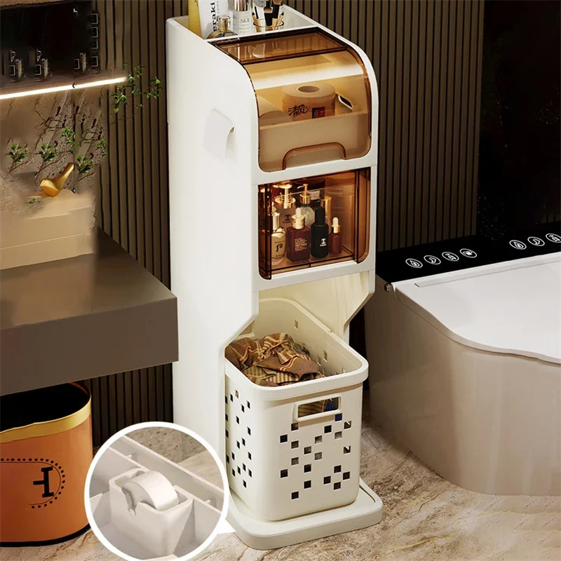 Bathroom Gap Storage Cabinet Toilet Movable Storage Rack with Drawer Bathroom cabinet Floor Shelve with Dirty
Bathroom Gap Storage Cabinet Toilet Movable Storage Rack with Drawer Bathroom cabinet Floor Shelve with Dirty