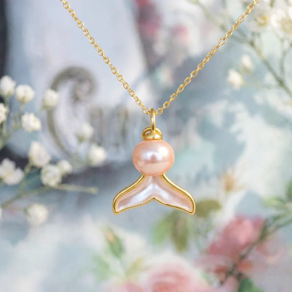 JY ZuBo Pinkish Purple Pearl Fish Tail Necklace Sweet Shell Pendant Women Romantic Jewelry Birthday Valentine Engagement Party
JY ZuBo Pinkish Purple Pearl Fish Tail Necklace Sweet Shell Pendant Women Romantic Jewelry Birthday Valentine Engagement Party