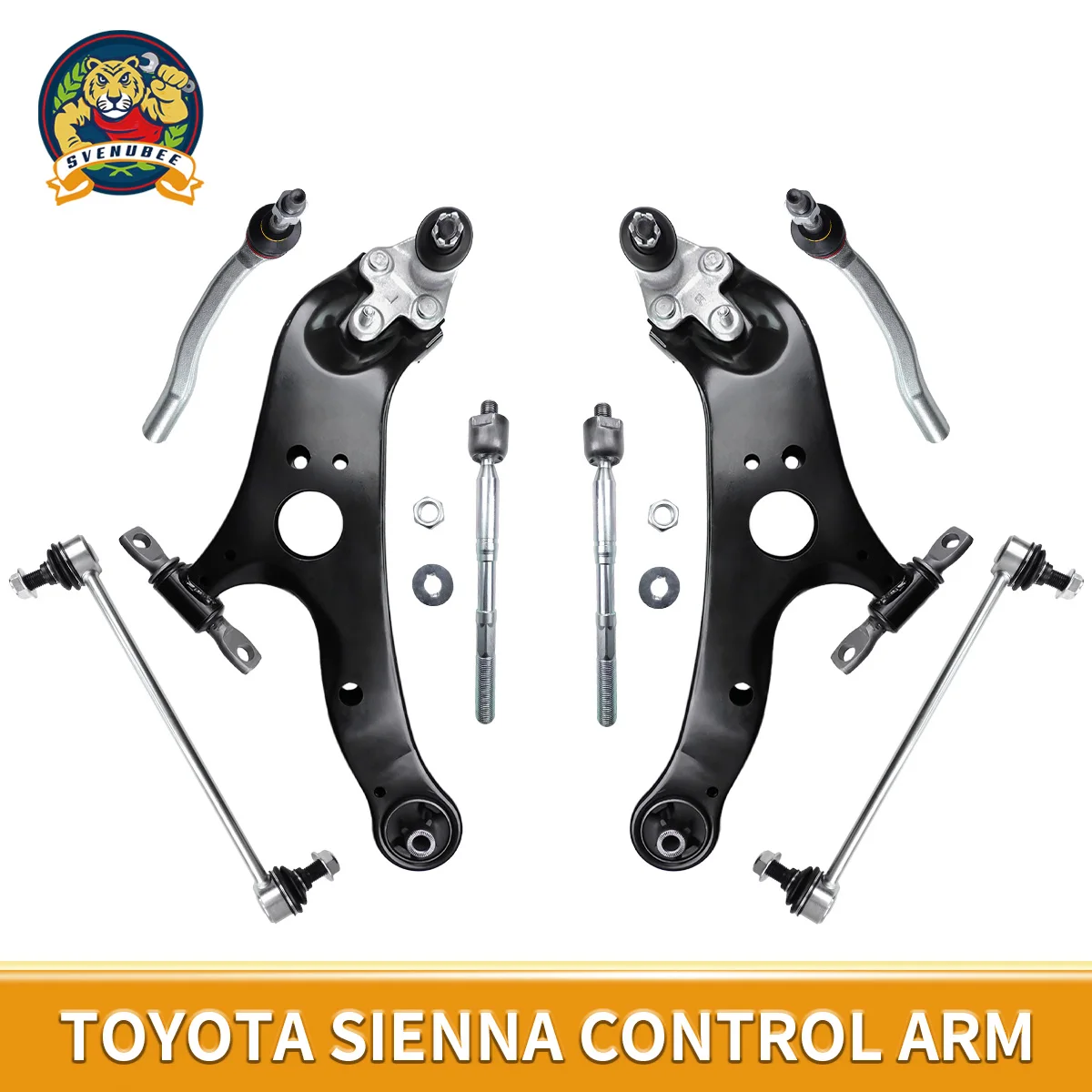 Svenubee Front Lower Control Arm Ball Joint Tie Rod End Sway Bar Link 10pcs for Toyota Sienna 2011 2012 2013 2014 2015 - 2018
Svenubee Front Lower Control Arm Ball Joint Tie Rod End Sway Bar Link 10pcs for Toyota Sienna 2011 2012 2013 2014 2015 - 2018
