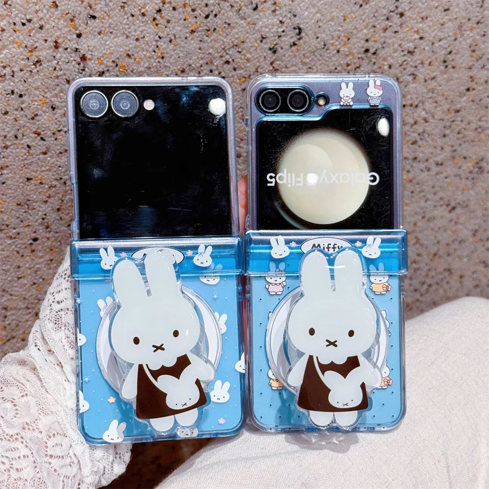 Cute polka dots Miffy Clear Folding Phone Case For Samsung Z Flip 8 7 6 5 4 3 flower Cartoon Miffy protect Cover Wrist Strap
Cute polka dots Miffy Clear Folding Phone Case For Samsung Z Flip 8 7 6 5 4 3 flower Cartoon Miffy protect Cover Wrist Strap
