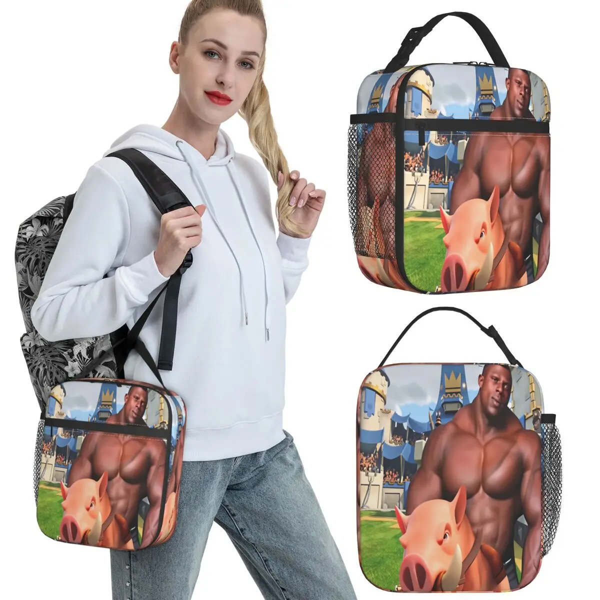 Hog Rider Lunch Bag Casual Lunch Box Outdoor Picnic Portable Insulated Thermal Lunch Bags For Unisex Waterproof Cooler Bag
Hog Rider Lunch Bag Casual Lunch Box Outdoor Picnic Portable Insulated Thermal Lunch Bags For Unisex Waterproof Cooler Bag