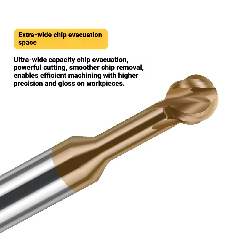 Tungsten Steel Candy Ball Tool T-Shaped Ball Head Milling Cutter Overall Alloy Formed Aluminum Use/Covered Hard Alloy Milling To
Tungsten Steel Candy Ball Tool T-Shaped Ball Head Milling Cutter Overall Alloy Formed Aluminum Use/Covered Hard Alloy Milling To