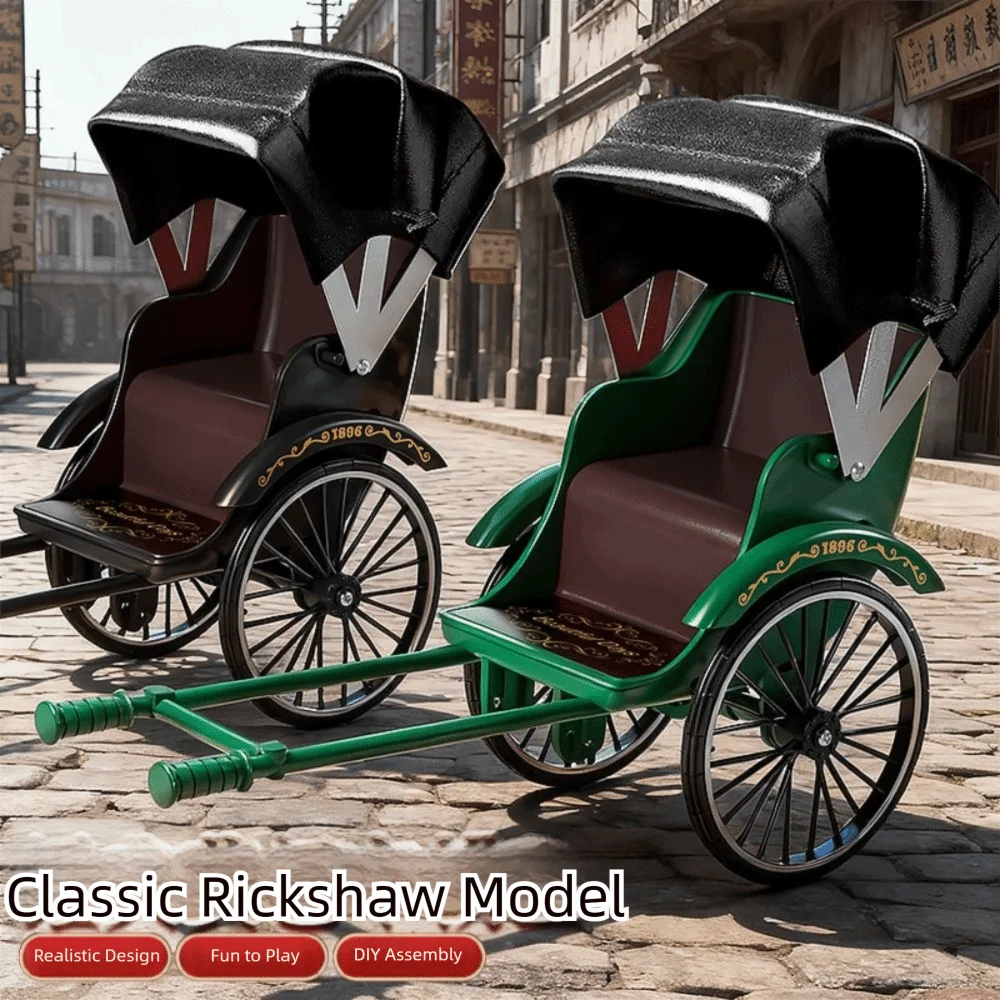 Vintage Classic Human-Powered Rickshaw Model 1:10 Movable Wheel Simulation Rickshaw Detailed Craftsmanship Exquisite Print
Vintage Classic Human-Powered Rickshaw Model 1:10 Movable Wheel Simulation Rickshaw Detailed Craftsmanship Exquisite Print