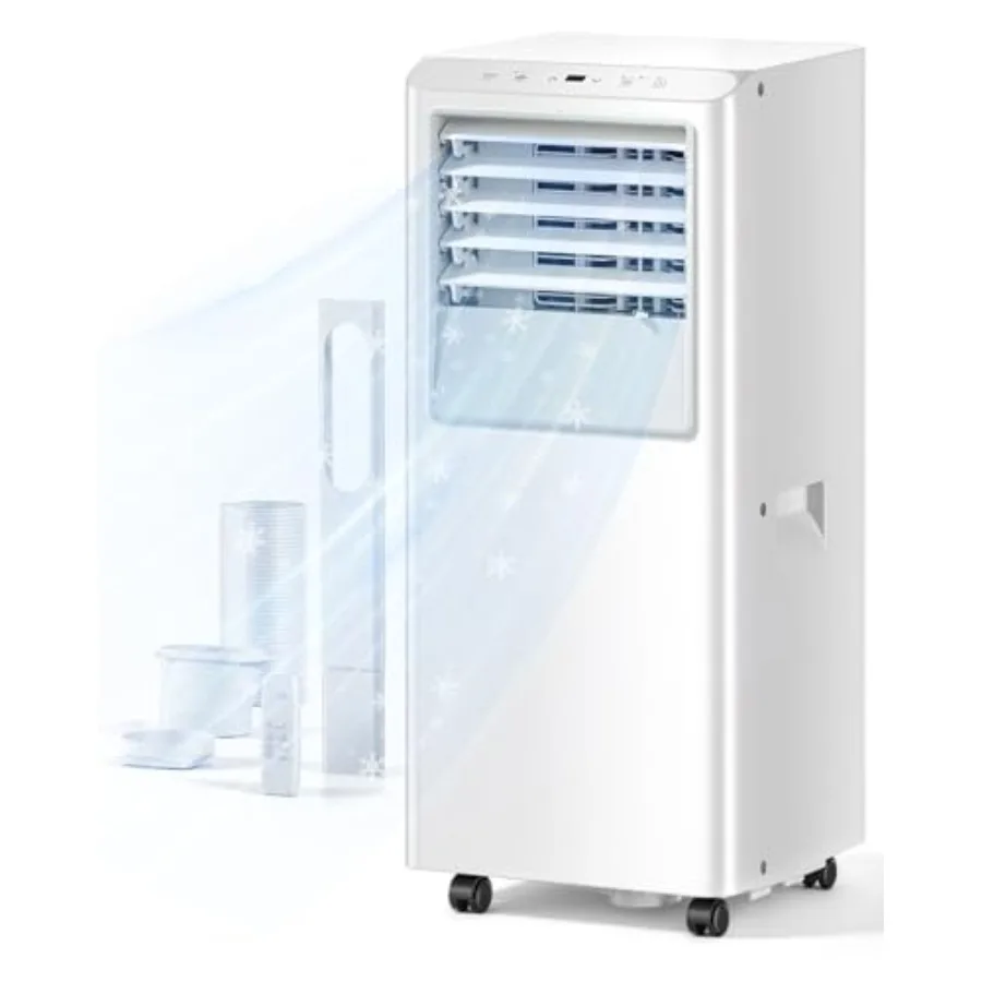 Portable air conditioner for bedroom/dorm/apartment, 8000 BTU cooling capacity, white plastic housing, cools up to 350 sq. ft.,
Portable air conditioner for bedroom/dorm/apartment, 8000 BTU cooling capacity, white plastic housing, cools up to 350 sq. ft.,