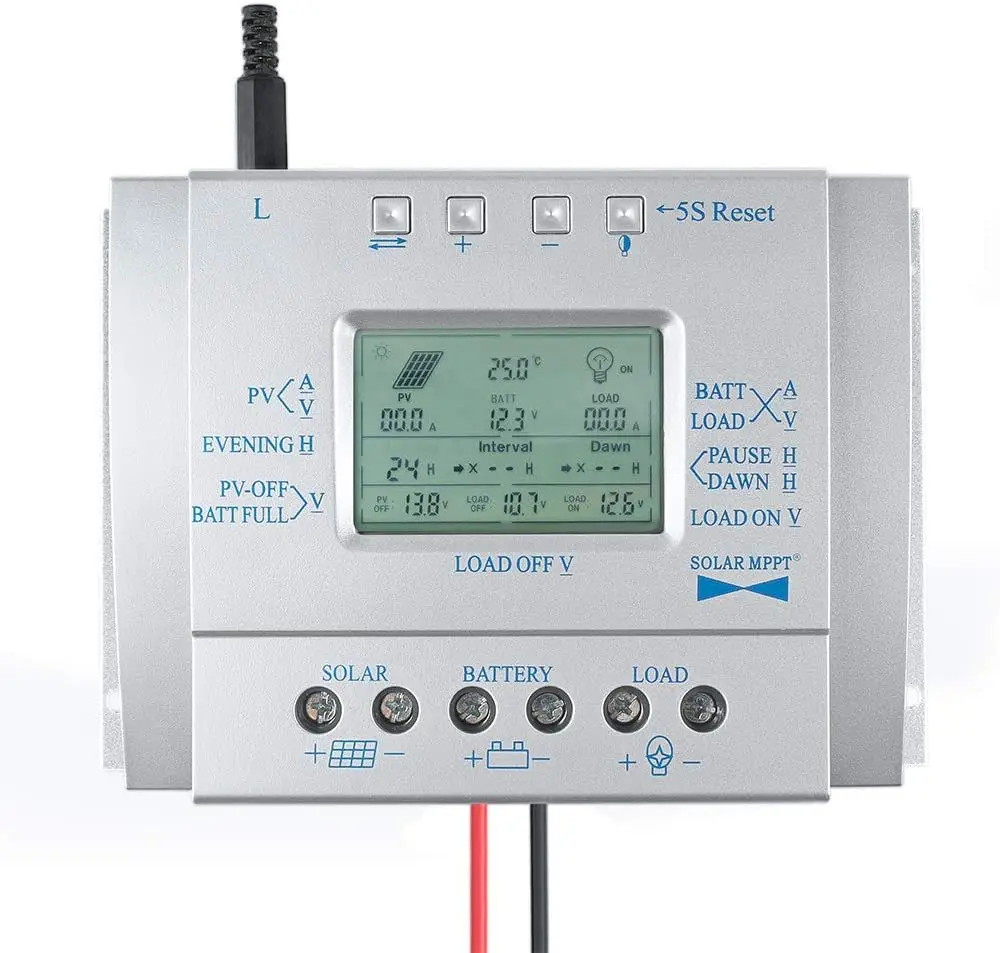 OOYCYOO 80A AMP MPPT Регулятор заряда солнечной панели 12 В/24 В 2000 Вт/1000 Вт USB F3
OOYCYOO 80A AMP MPPT Регулятор заряда солнечной панели 12 В/24 В 2000 Вт/1000 Вт USB F3