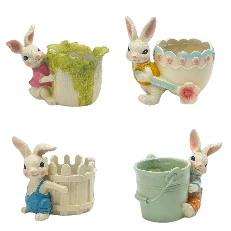 Creative Rabbit Shaped Resin Flower Pot for Succulents Outdoor Nordic Style Decoration
Creative Rabbit Shaped Resin Flower Pot for Succulents Outdoor Nordic Style Decoration